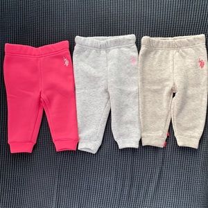 Polo Joggers - 3 pair - 3/6mo - EUC